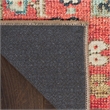 Nourison Home Vintage Washables 4' x 6' Polyester Rust Multicolor Area Rug