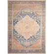 Nourison Home Vintage Washables 4' x 6' Polyester Blue Coral Area Rug