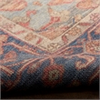 Nourison Home Vintage Washables 4' x 6' Polyester Blue Coral Area Rug