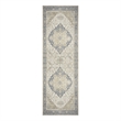 Nourison Home Vintage Washables 6' Runner Polyester Blue Green Area Rug