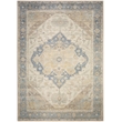Nourison Home Vintage Washables 4' x 6' Polyester Blue Green Area Rug