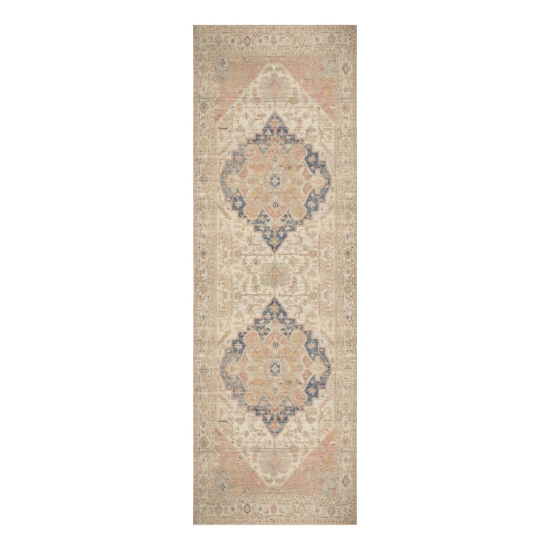 Nourison Home Vintage Washables 6' Runner Polyester Multicolor Area Rug