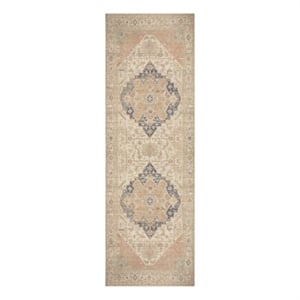 Nourison Home Vintage Washables 6' Runner Polyester Multicolor Area Rug