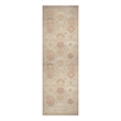 Nourison Home Vintage Washables 6' Runner Polyester Sage Multicolor Area Rug