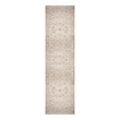 Nourison Home Vintage Washables 8' Runner Polyester Beige Area Rug