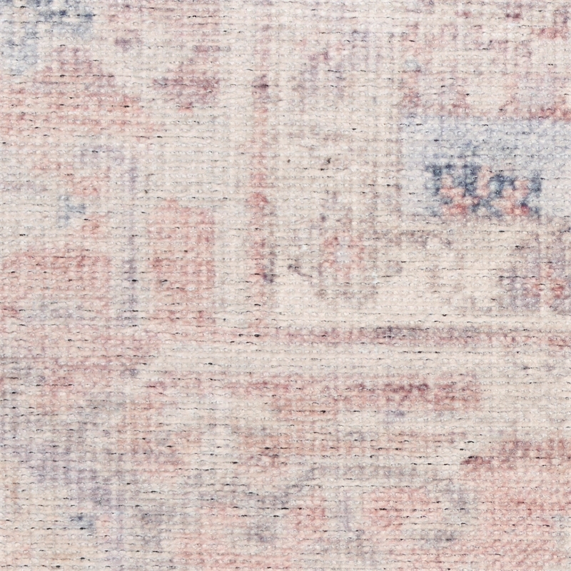Nourison Home Vintage Washables 5' x 7' Polyester Light Blue Area Rug