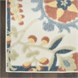 Nourison Home Aloha 9' x 12' Fabric Grey Multicolor Area Rug