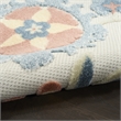 Nourison Home Aloha 9' x 12' Fabric Grey Multicolor Area Rug