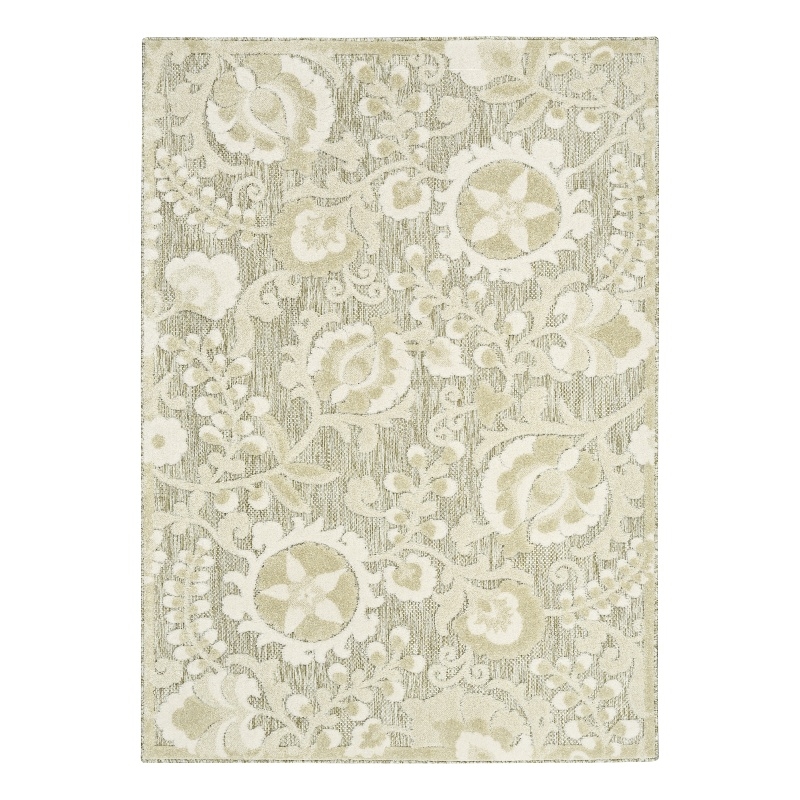 Nourison Home Aloha 5' x 8' Fabric Ivory Sage Area Rug