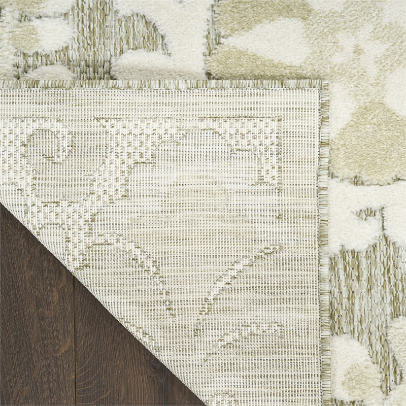 Nourison Home Aloha 8' x 11' Fabric Ivory Sage Area Rug