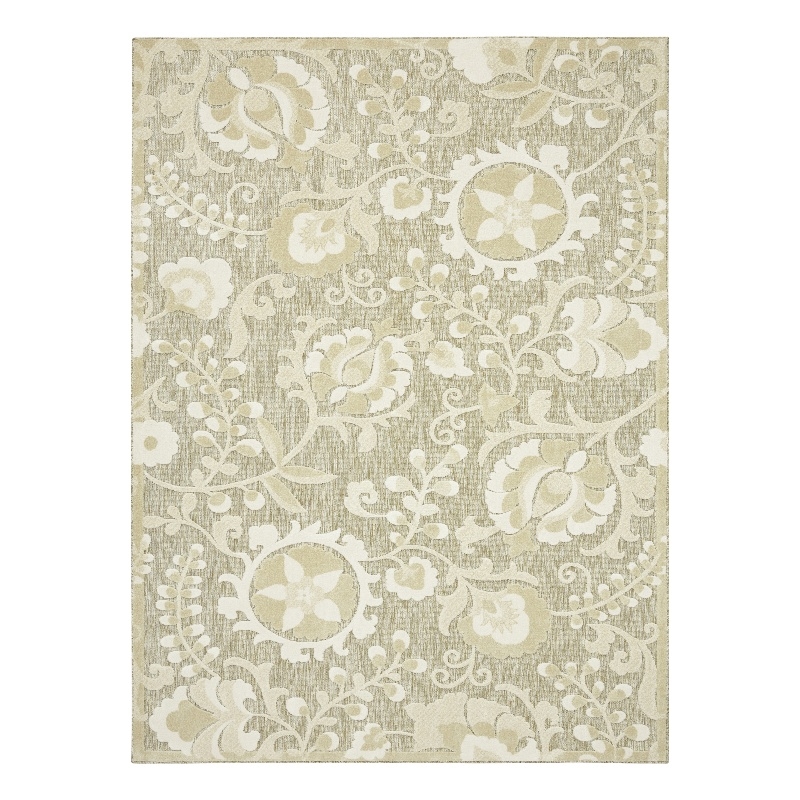 Nourison Home Aloha 8' x 11' Fabric Ivory Sage Area Rug