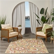 Nourison Home Aloha 5' x 8' Fabric Sage Rose Area Rug