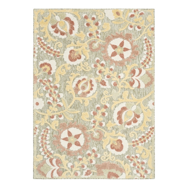 Nourison Home Aloha 5' x 8' Fabric Sage Rose Area Rug