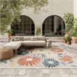 Nourison Home Aloha 8' x 11' Fabric Ivory Rose Area Rug