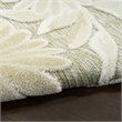 Nourison Home Aloha 5' x 8' Fabric Ivory Sage Area Rug