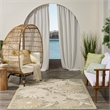 Nourison Home Aloha 5' x 8' Fabric Ivory Sage Area Rug