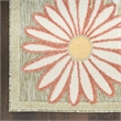 Nourison Home Aloha 5' x 8' Fabric Sage Rose Area Rug