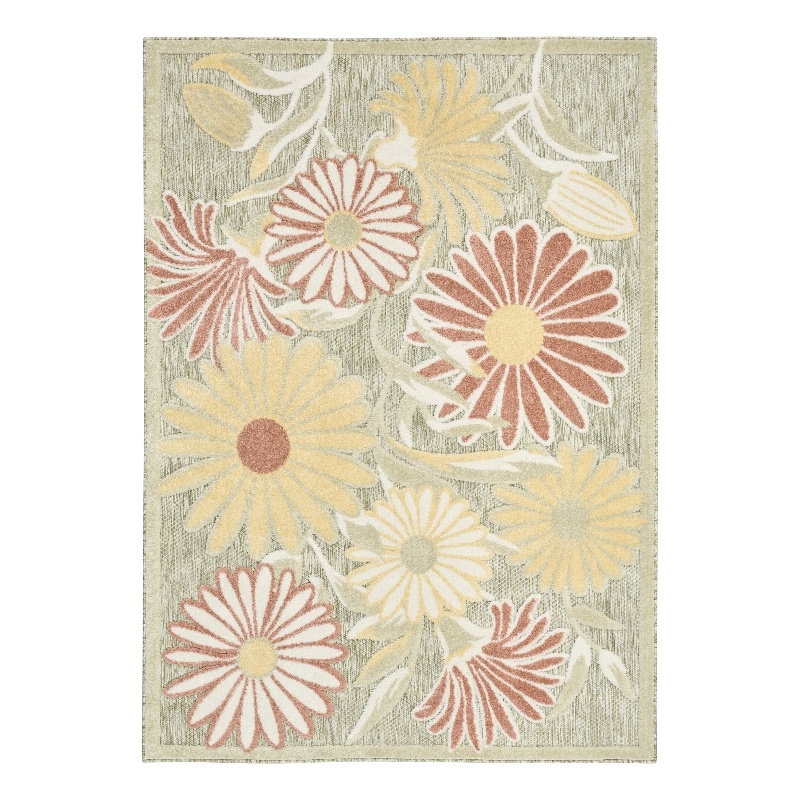 Nourison Home Aloha 5' x 8' Fabric Sage Rose Area Rug