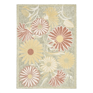 Nourison Home Aloha 5' x 8' Fabric Sage Rose Area Rug