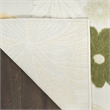 Nourison Home Aloha 9' x 12' Fabric Ivory Green Area Rug