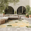Nourison Home Aloha 9' x 12' Fabric Ivory Green Area Rug