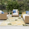 Nourison Home Aloha 9' x 12' Fabric Ivory Green Area Rug
