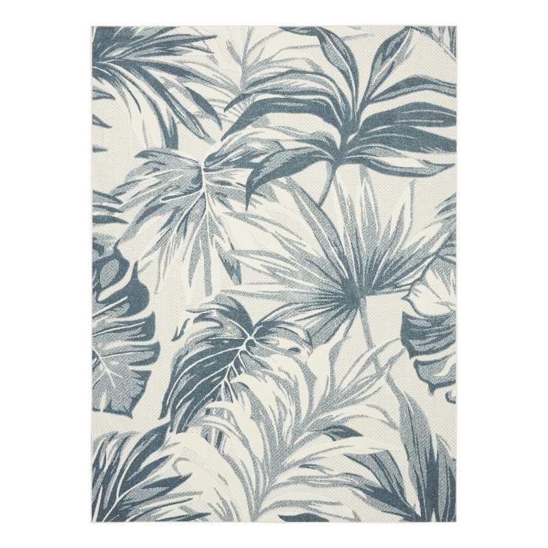 Nourison Home Aloha 8' x 11' Fabric Ivory Blue Area Rug