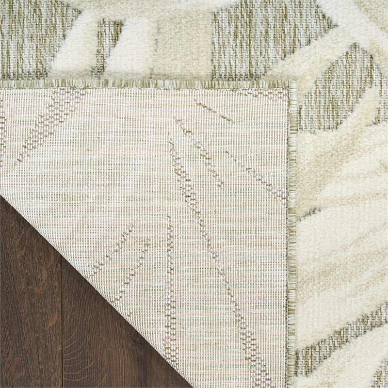 Nourison Home Aloha 5' x 8' Fabric Ivory Sage Area Rug