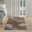 Nourison Home Pompeii 2' x 3' Fabric Blue Multicolor Area Rug