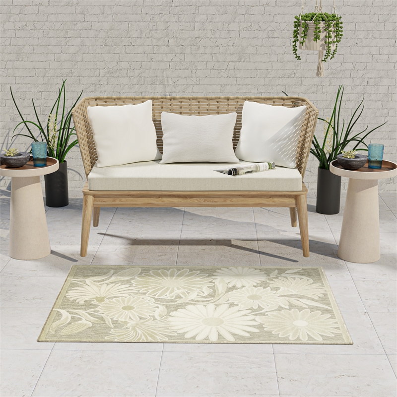 Nourison Home Enriched 9' x 13' Polyester Grey Area Rug