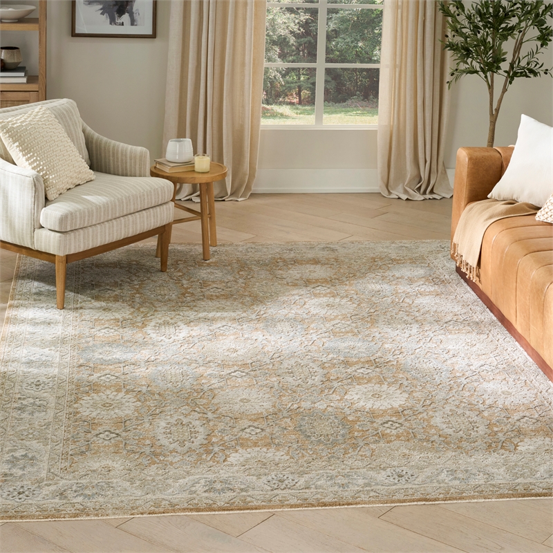 Nourison Home Enriched 9' x 13' Polyester Mocha Area Rug
