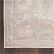 Nourison Home Vintage Washables 8' Runner Polyester Grey Area Rug