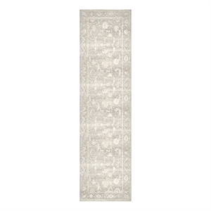 Nourison Home Vintage Washables 8' Runner Polyester Grey Area Rug