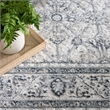 Nourison Home Dekor 4' x 6' Polyester Grey Navy Area Rug