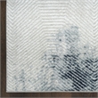 Nourison Home Dekor 4' x 6' Polyester Grey Navy Area Rug