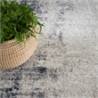 Nourison Home Dekor 4' x 6' Polyester Grey Navy Area Rug