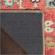Nourison Home Vintage Washables 8' Runner Polyester Rust Multicolor Area Rug
