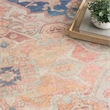 Nourison Home Vintage Washables 8' x 10' Polyester Blue Coral Area Rug