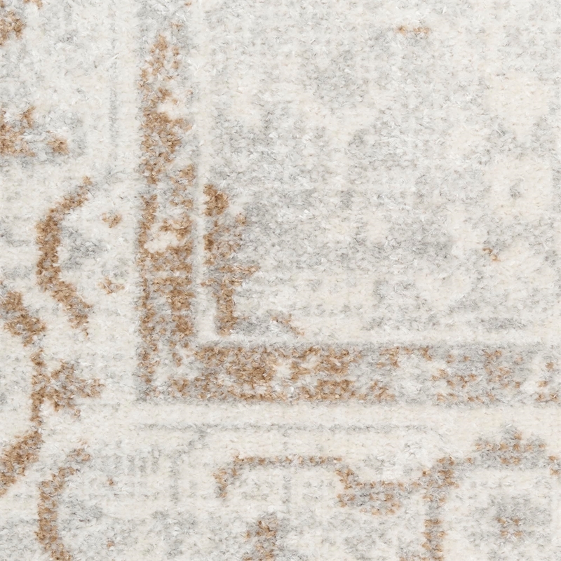 Nourison Home Astra Machine Washable 7' x 9' Polyester Grey Area Rug