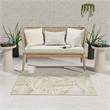 Nourison Home Astra Machine Washable 7' x 9' Polyester Ivory Olive Area Rug