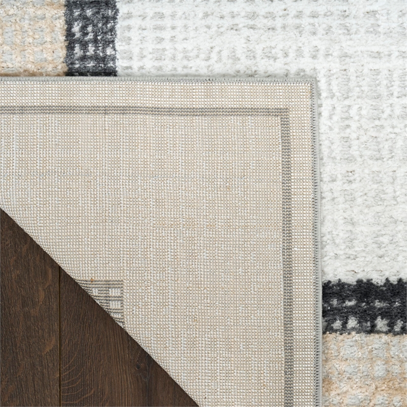 Nourison Home Dekor 2' x 4' Polyester Grey Charcoal Area Rug
