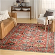 Nourison Home Vintage Washables 8' x 10' Polyester Rust Multicolor Area Rug