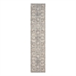 Nourison Home Heirloom Blend 10' Runner Polyester Charcoal Multicolor Area Rug