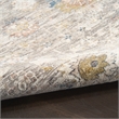 Nourison Home Heirloom Blend 10' Runner Polyester Gray Area Rug