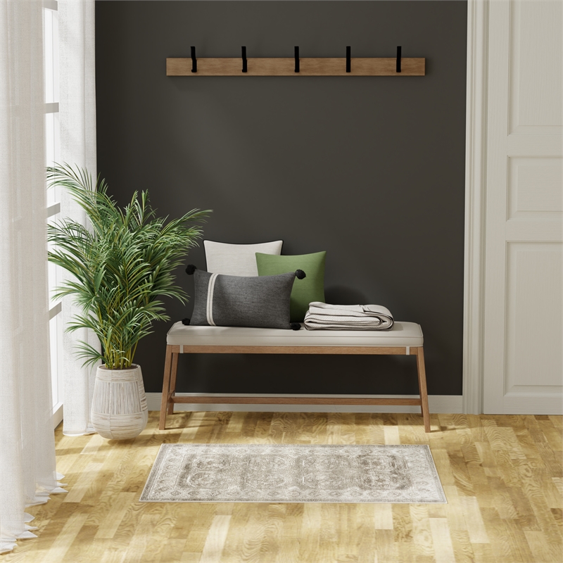 Nourison Home Dekor 2' x 4' Polyester Ivory Taupe Area Rug