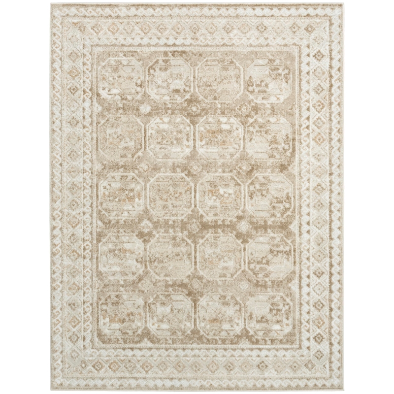 Nourison Home Dekor 4' x 6' Polyester Ivory Taupe Area Rug