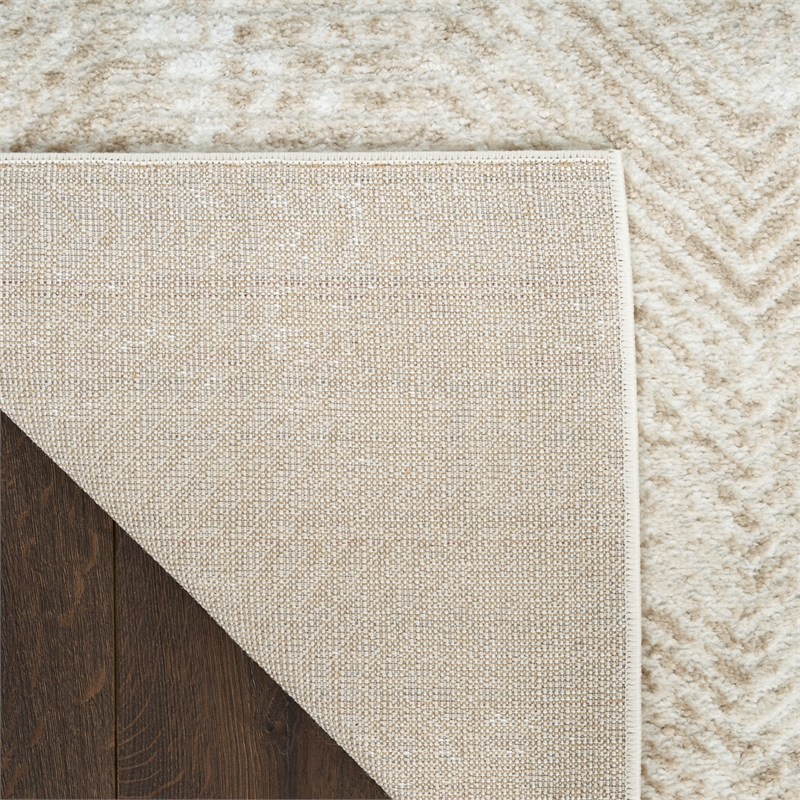 Nourison Home Dekor 2' x 4' Polyester Ivory Taupe Area Rug