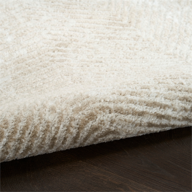 Nourison Home Dekor 2' x 4' Polyester Ivory Taupe Area Rug