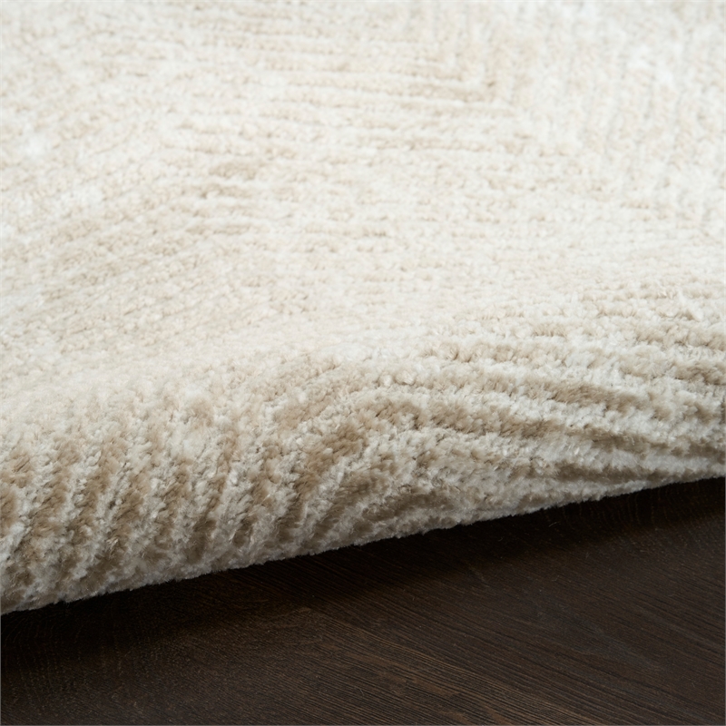 Nourison Home Dekor 4' x 6' Polyester Ivory Taupe Area Rug
