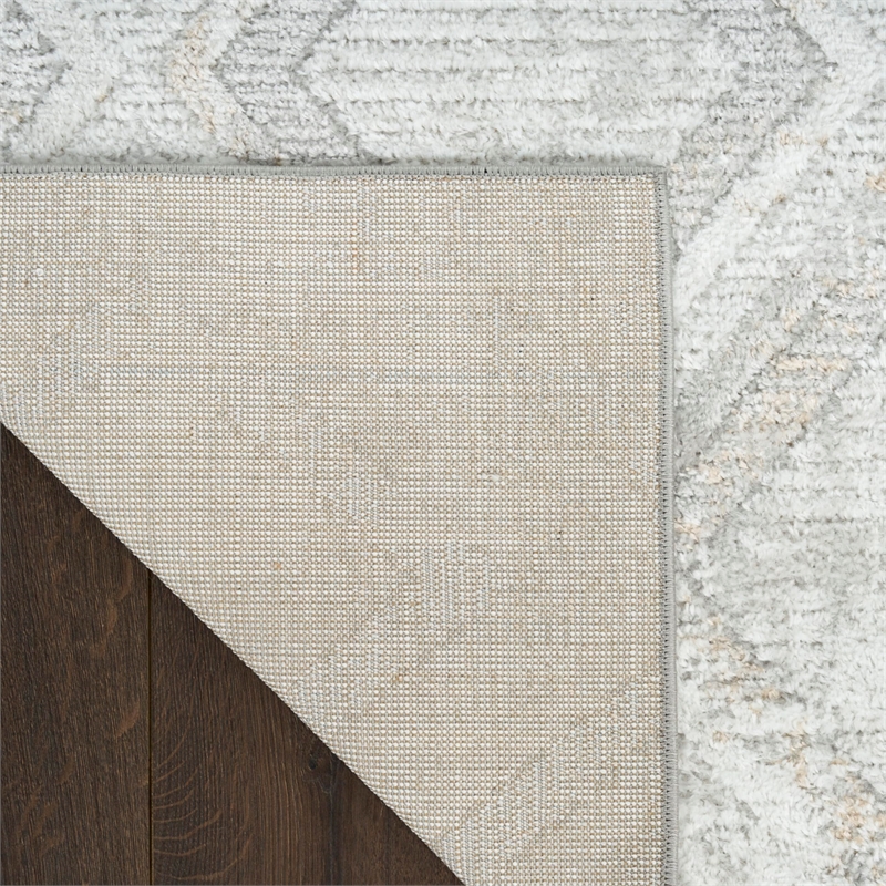 Nourison Home Dekor 4' x 6' Polyester Grey Area Rug